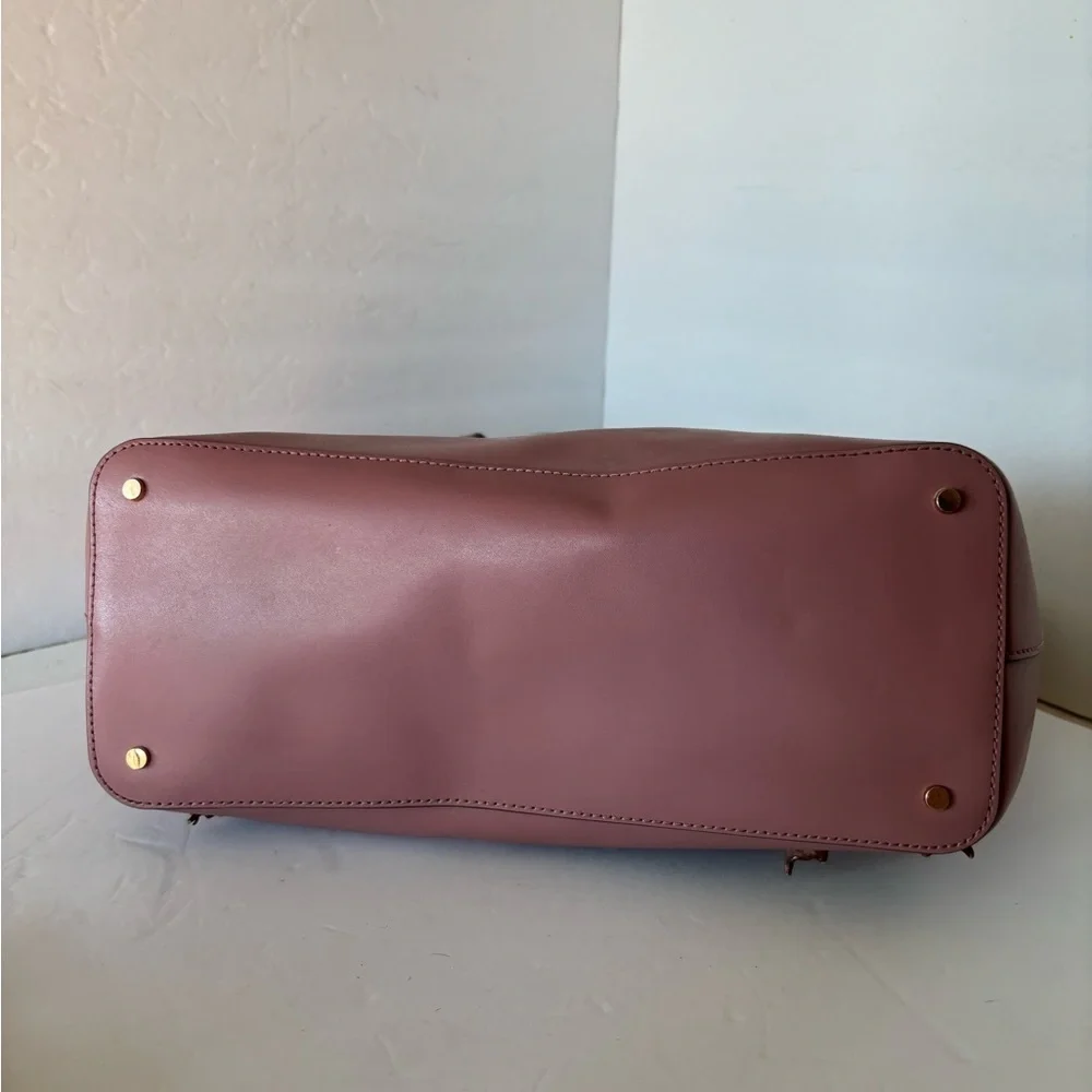 Kate Spade NWOT Mauve Leather Tote With Butterfly Leather Appliqués